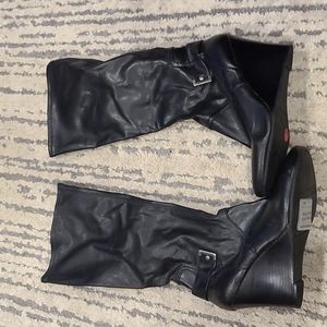 Shoes | Nine West Wedge Heel Boots 